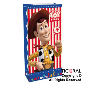 TOY STORY 4 BOLSITA PAPEL 12.5X24.5CM x 10